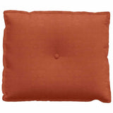 Cuscino per Schiena Rosso Arancio 60 x 50 cm Tessuto in Cords