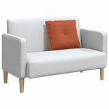 Cuscino per Schiena Rosso Arancio 60 x 50 cm Tessuto in Cords