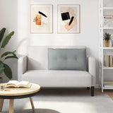 Cuscino per Schiena Grigio chiaro 80 x 19 x 50 cm Tessuto