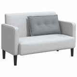 Cuscino per Schiena Grigio chiaro 80 x 19 x 50 cm Tessuto