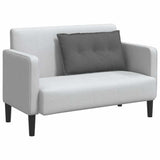 Cuscino per Schiena Grigio scuro 80 x 19 x 50 cm Tessuto