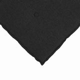 Cuscino per Schiena Nero 80 x 19 x 50 cm Tessuto