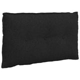 Cuscino per Schiena Nero 80 x 19 x 50 cm Tessuto