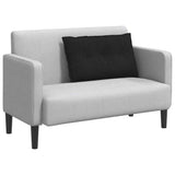 Cuscino per Schiena Nero 80 x 19 x 50 cm Tessuto