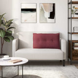 Cuscino per Schiena Rosso Vino 80 x 19 x 50 cm Tessuto