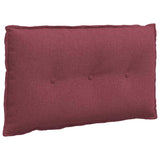 Cuscino per Schiena Rosso Vino 80 x 19 x 50 cm Tessuto
