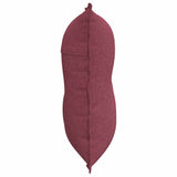 Cuscino per Schiena Rosso Vino 80 x 19 x 50 cm Tessuto