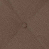 Cuscino per Schiena Marrone 80 x 19 x 50 cm Tessuto