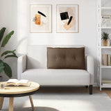 Cuscino per Schiena Marrone 80 x 19 x 50 cm Tessuto