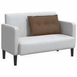 Cuscino per Schiena Marrone 80 x 19 x 50 cm Tessuto