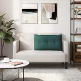 Cuscino per Schiena Verde Scuro 80 x 19 x 50 cm Tessuto