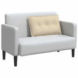 Cuscino per Schiena Crema 80 x 19 x 50 cm Tessuto