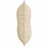 Cuscino per Schiena Crema 80 x 19 x 50 cm Tessuto