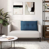 Cuscino per Schiena Blu 80 x 19 x 50 cm Tessuto