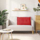 Cuscino per Schiena Rosso 80 x 19 x 50 cm Tessuto