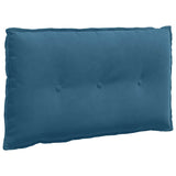 Cuscino per Schiena Blu 80 x 50 cm Tessuto in Cords