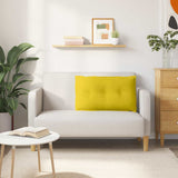 Cuscino per Schiena Giallo 80 x 50 cm Tessuto in Cords