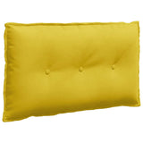 Cuscino per Schiena Giallo 80 x 50 cm Tessuto in Cords