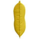 Cuscino per Schiena Giallo 80 x 50 cm Tessuto in Cords