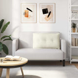 Cuscino per Schiena Crema 80 x 50 cm Tessuto in Cords