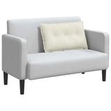 Cuscino per Schiena Crema 80 x 50 cm Tessuto in Cords