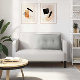 Cuscino per Schiena Grigio chiaro 80 x 50 cm