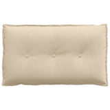 Cuscino per Schiena Crema 80 x 50 cm Tessuto in Microfibra