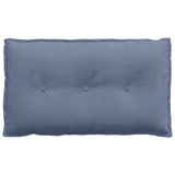 Cuscino per Schiena Blu 80 x 50 cm Tessuto in Cords