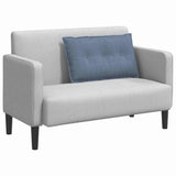 Cuscino per Schiena Blu 80 x 50 cm Tessuto in Cords