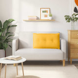 Cuscino per Schiena Giallo Chiaro 80 x 50 cm Tessuto in Cords