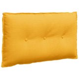Cuscino per Schiena Giallo Chiaro 80 x 50 cm Tessuto in Cords