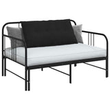 Cuscino per Schiena Nero 100 x 19 x 50 cm Tessuto