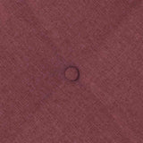 Cuscino per Schiena Rosso Vino 100 x 19 x 50 cm Tessuto