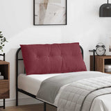 Cuscino per Schiena Rosso Vino 100 x 19 x 50 cm Tessuto