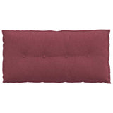 Cuscino per Schiena Rosso Vino 100 x 19 x 50 cm Tessuto