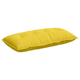Cuscino per Schiena Giallo Chiaro 100 x 19 x 50 cm Tessuto