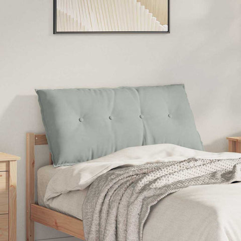 Cuscino per Schiena Grigio chiaro 100 x 50 cm Tessuto in Cords