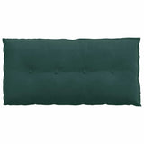 Cuscino per Schiena Verde Scuro 100 x 50 cm Tessuto in Cords