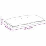 Cuscino per Schiena Rosa 100 x 50 cm Tessuto in Cords