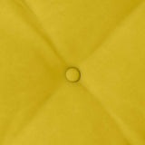 Cuscino per Schiena Giallo 100 x 50 cm Tessuto in Cords