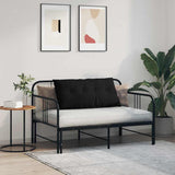 Cuscino per Schiena Nero 100 x 50 cm Tessuto in Microfibra