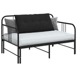 Cuscino per Schiena Nero 100 x 50 cm Tessuto in Microfibra