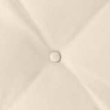 Cuscino per Schiena Beige 100 x 50 cm Tessuto in Microfibra