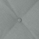 Cuscino per Schiena Grigio chiaro 120 x 19 x 50 cm Tessuto