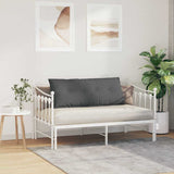 Cuscino per Schiena Grigio scuro 120 x 19 x 50 cm Tessuto