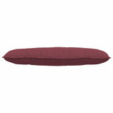 Cuscino per Schiena Rosso Vino 120 x 19 x 50 cm Tessuto