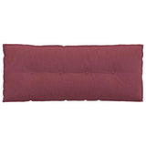 Cuscino per Schiena Rosso Vino 120 x 19 x 50 cm Tessuto