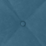 Cuscino per Schiena Blu 120 x 50 cm Tessuto in Cords