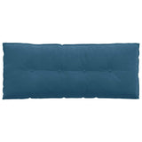 Cuscino per Schiena Blu 120 x 50 cm Tessuto in Cords