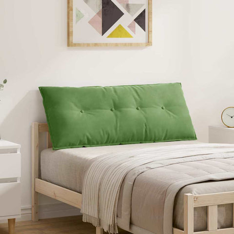 Cuscino per Schiena Verde chiaro 120 x 50 cm Tessuto in Cords